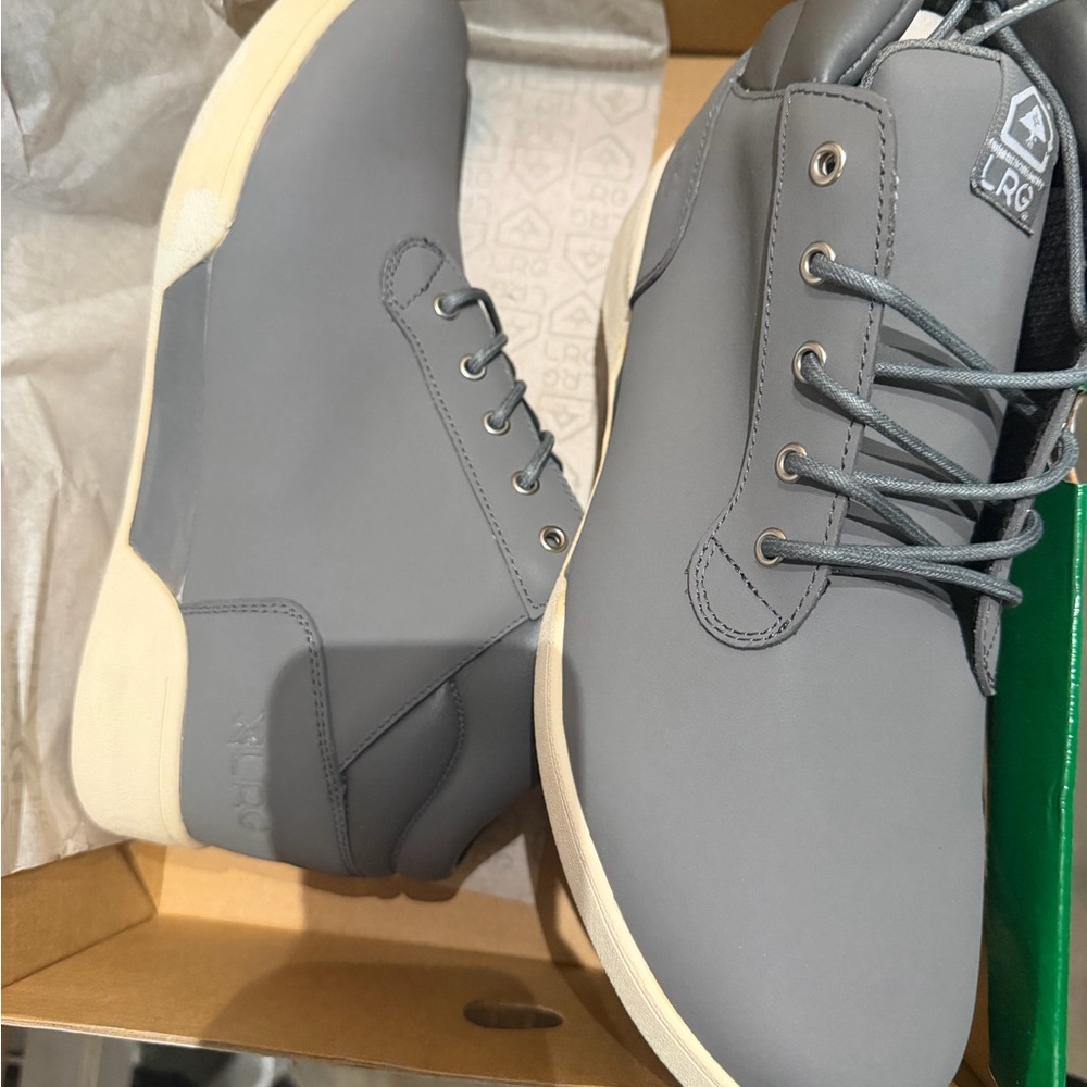 Gray High-Top Sneakers